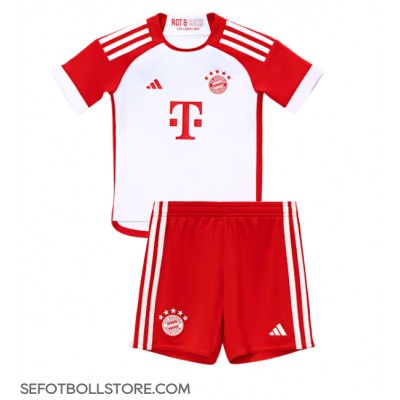 Bayern Munich Harry Kane #9 Replika babykläder Hemmaställ Barn 2023-24 Kortärmad (+ korta byxor)